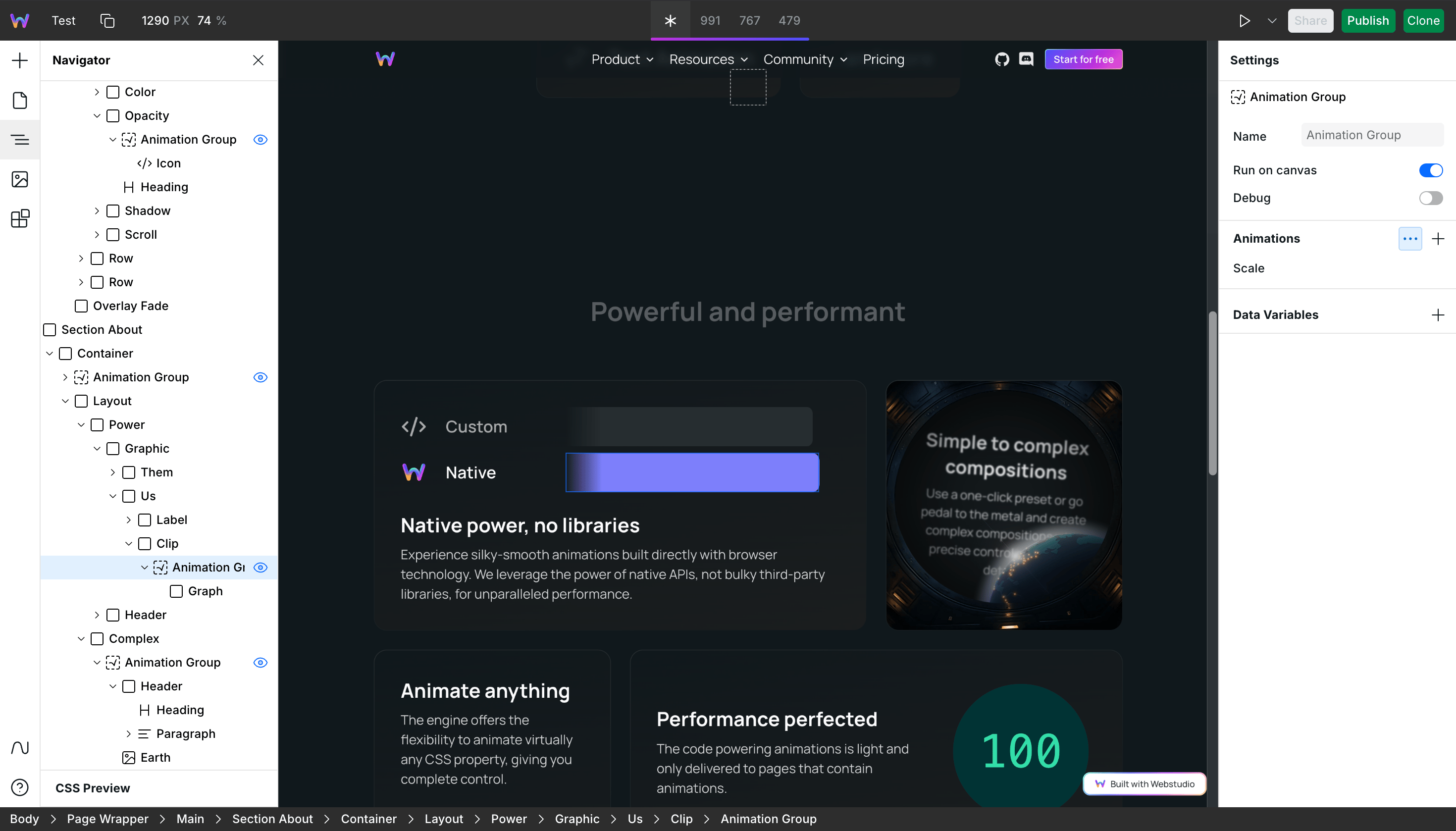 webstudio ui